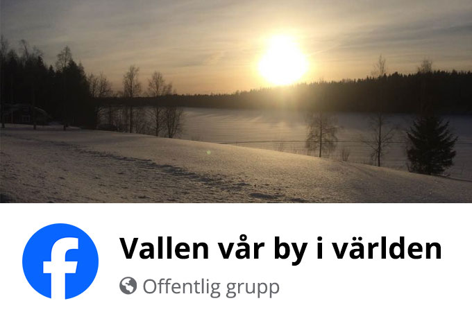 Vallen vår by i världen på Facebook