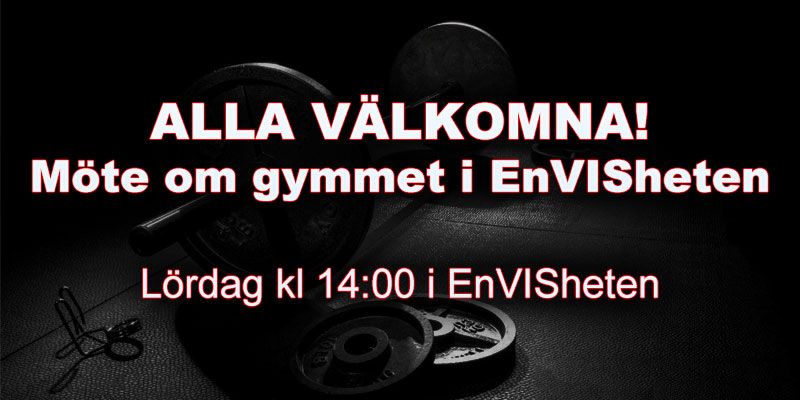 Allmänt möte om gymmet – alla välkommna!